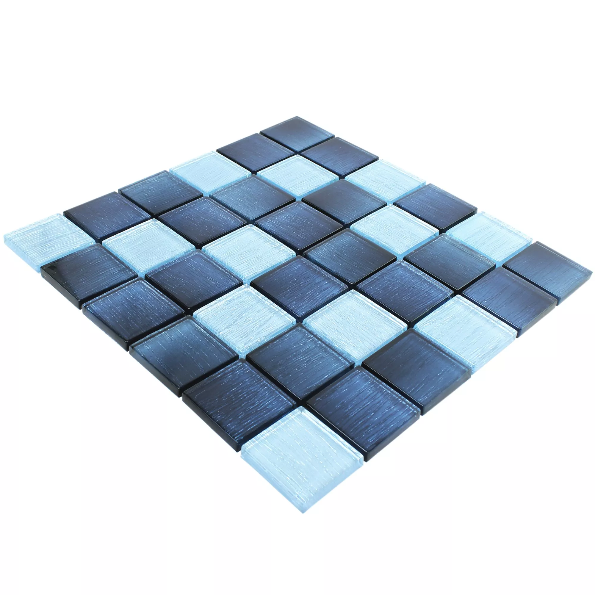 Skleněná Mozaika Dlaždice Bellevue Modrá