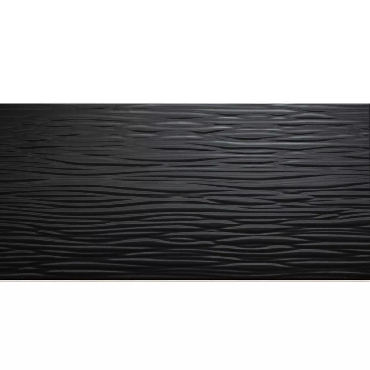 Vzorek Nástěnné Obklady Norway Strukturovaný Lesklá 25x50cm Černá