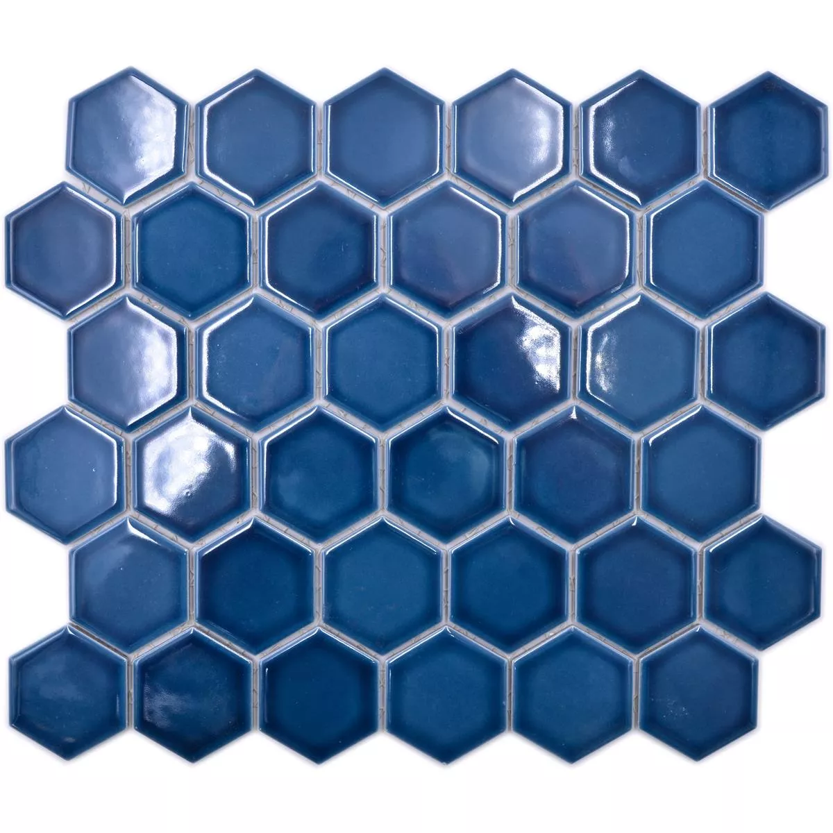 Keramická Mozaika Salomon Šestiúhelník Modrá Zelená H51