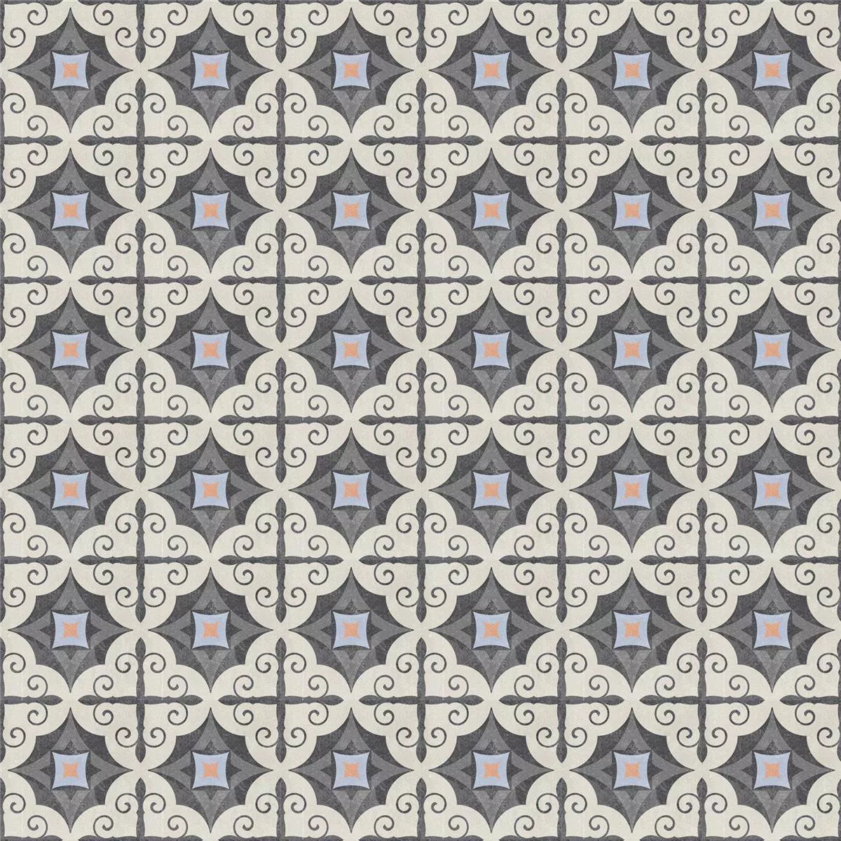 Vzorek Cementové Dlaždice Retro Vzhled Gris Podlahová Serrano 18,6x18,6cm