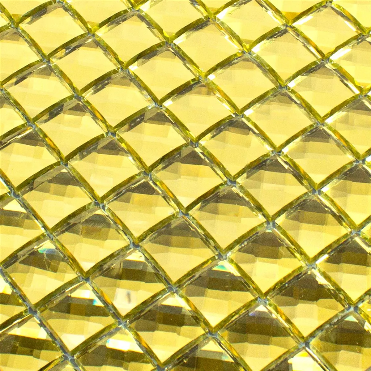Vzorek Sklo Keramická Mozaika Victoria Zlatá Čtverec 23