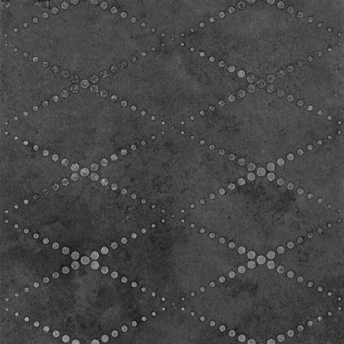 Vzorek Podlahové Dlaždice Chicago Kovový Vzhled Antracitová R9 - 18,5x18,5cm Pattern 2