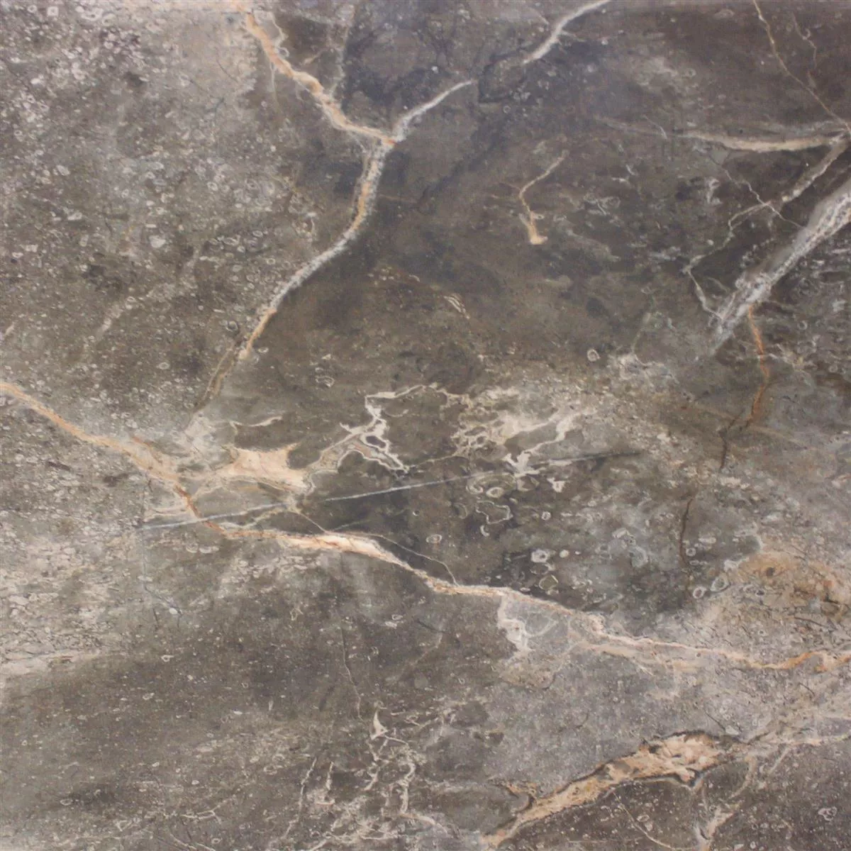 Podlahové Dlaždice Mramorový Vzhled Himalaya Hnědá Leštěná 60x60cm