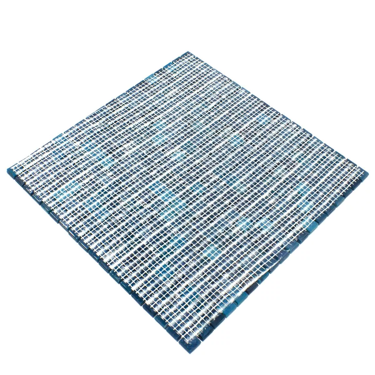 Skleněná Mozaika Dlaždice New River Azur Modrá Mix