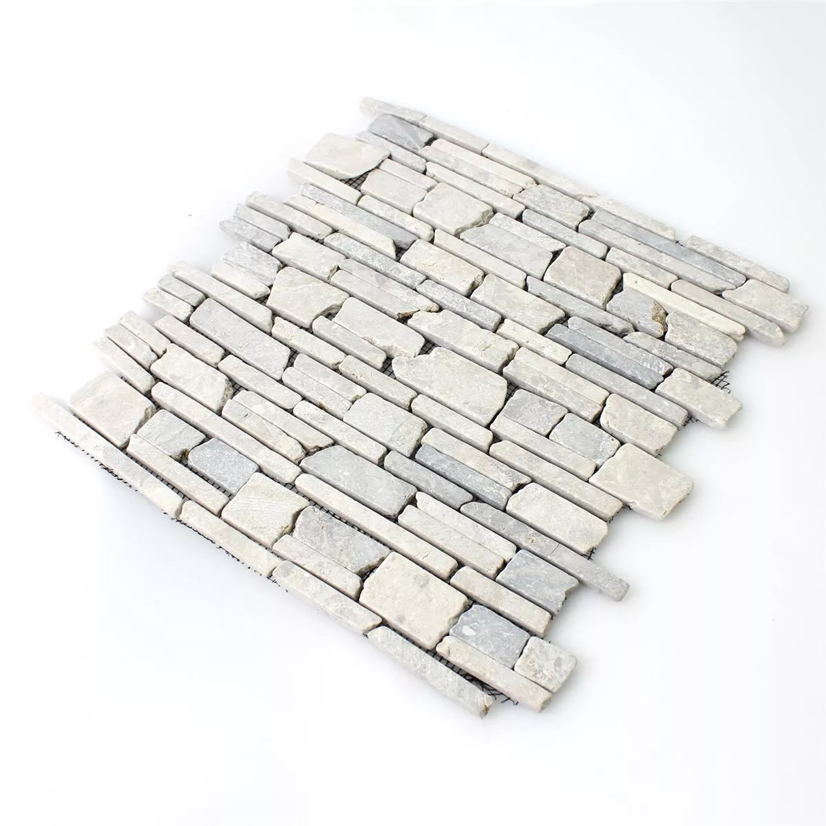 Vzorek Mozaiková Dlaždice Mramor Brick Uni Grey