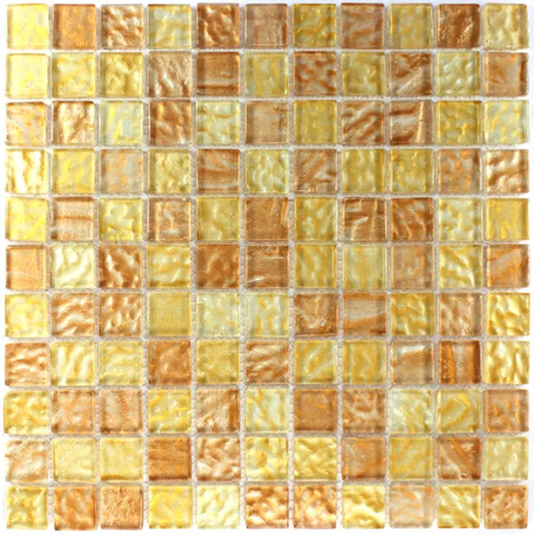 Vzorek Skleněná Mozaika Jantarová Béžová Mix