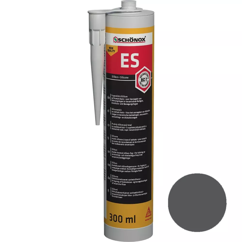 Silikonový tmel na spáry Schönox ES Graphite (300ml)