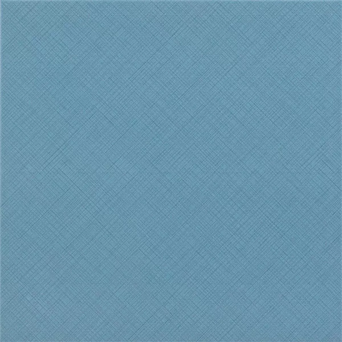 Vzorek Podlahové Dlaždice Cementový Vzhled Wildflower Modrá Základní Dlaždice 18,5x18,5cm