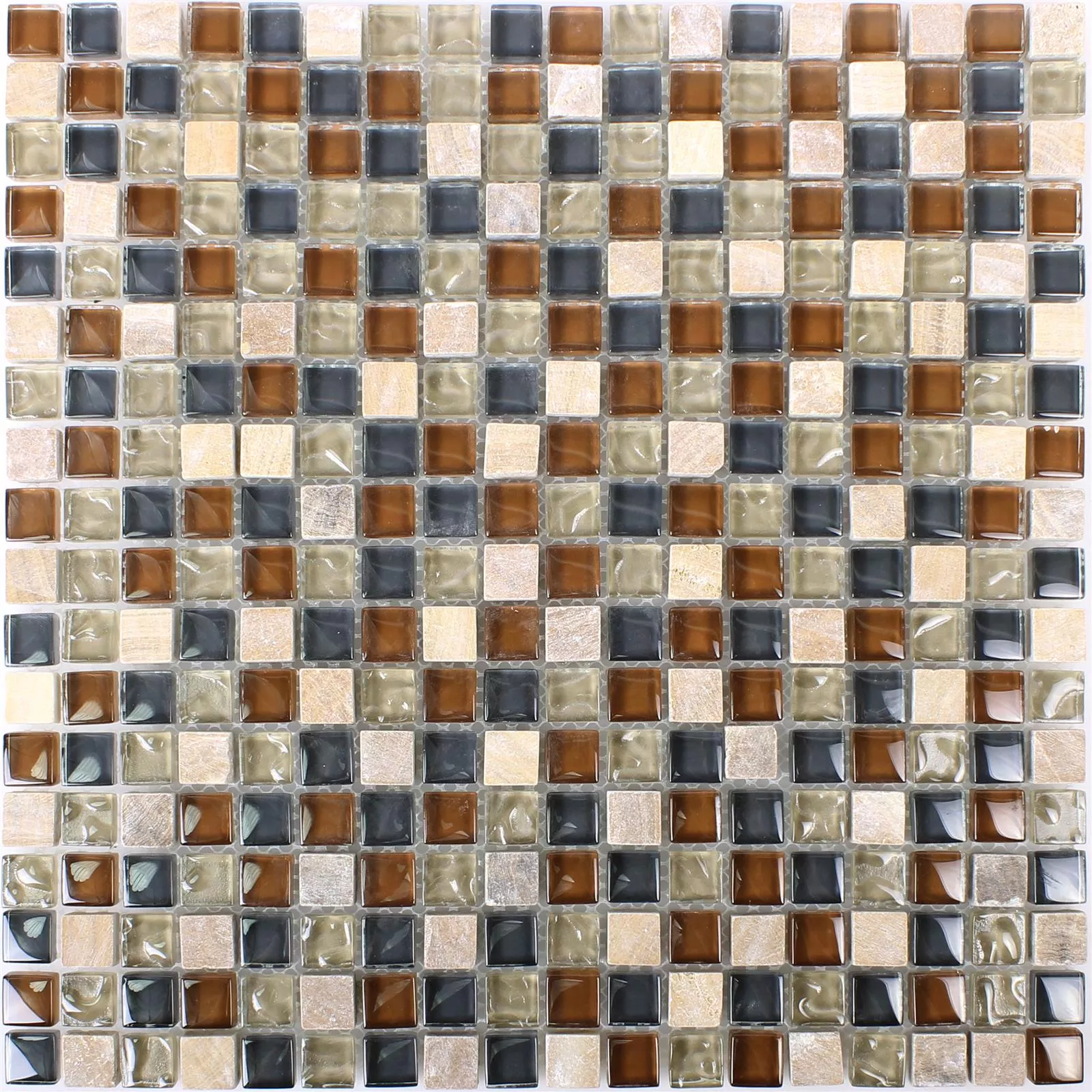 Vzorek Skleněná Mozaika Dlaždice Z Přírodního Kamene Festus Hnědá Béžová Šedá
