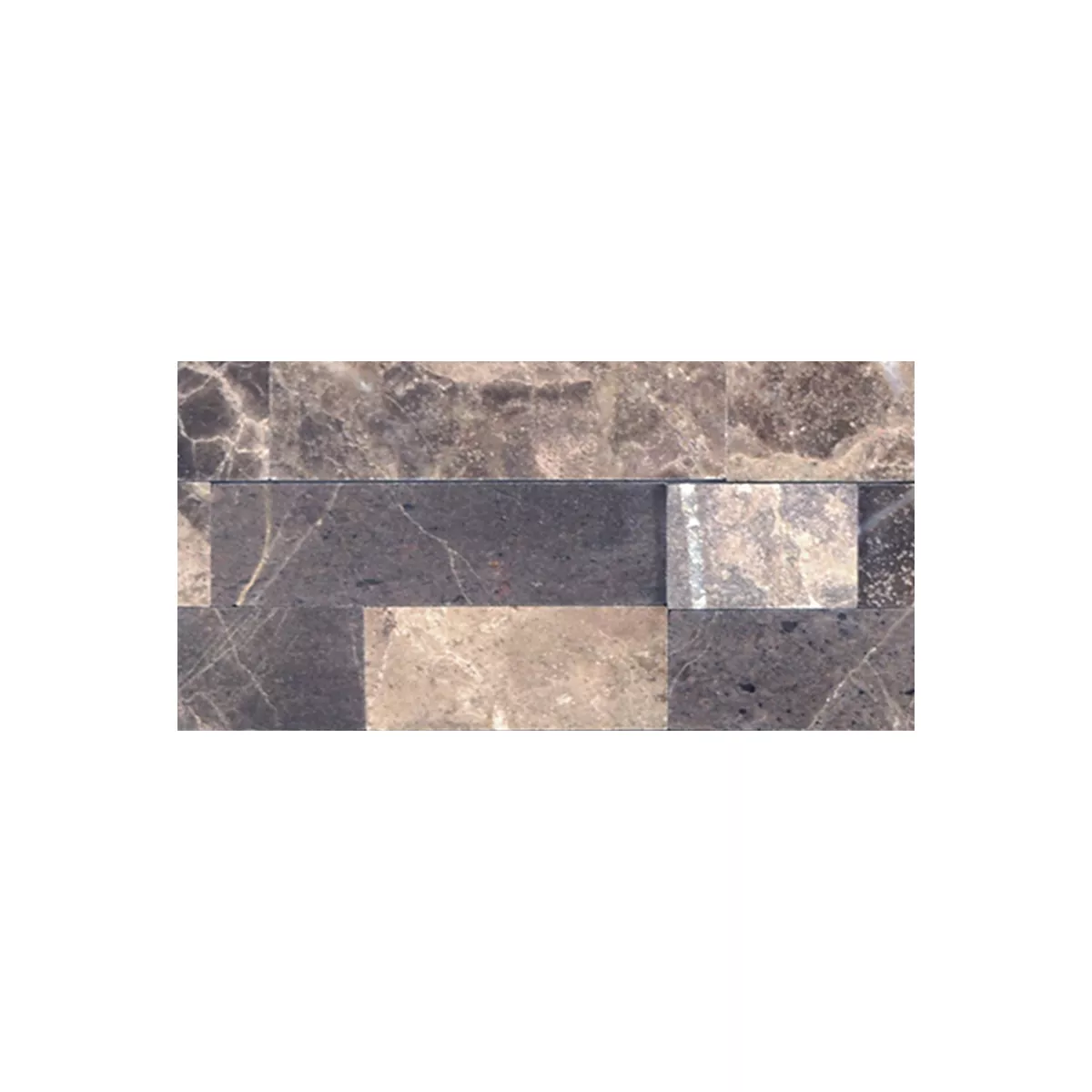 Vzorek Přírodní Kámen Mramor Mozaiková Dlaždice Johannesburg Hnědá