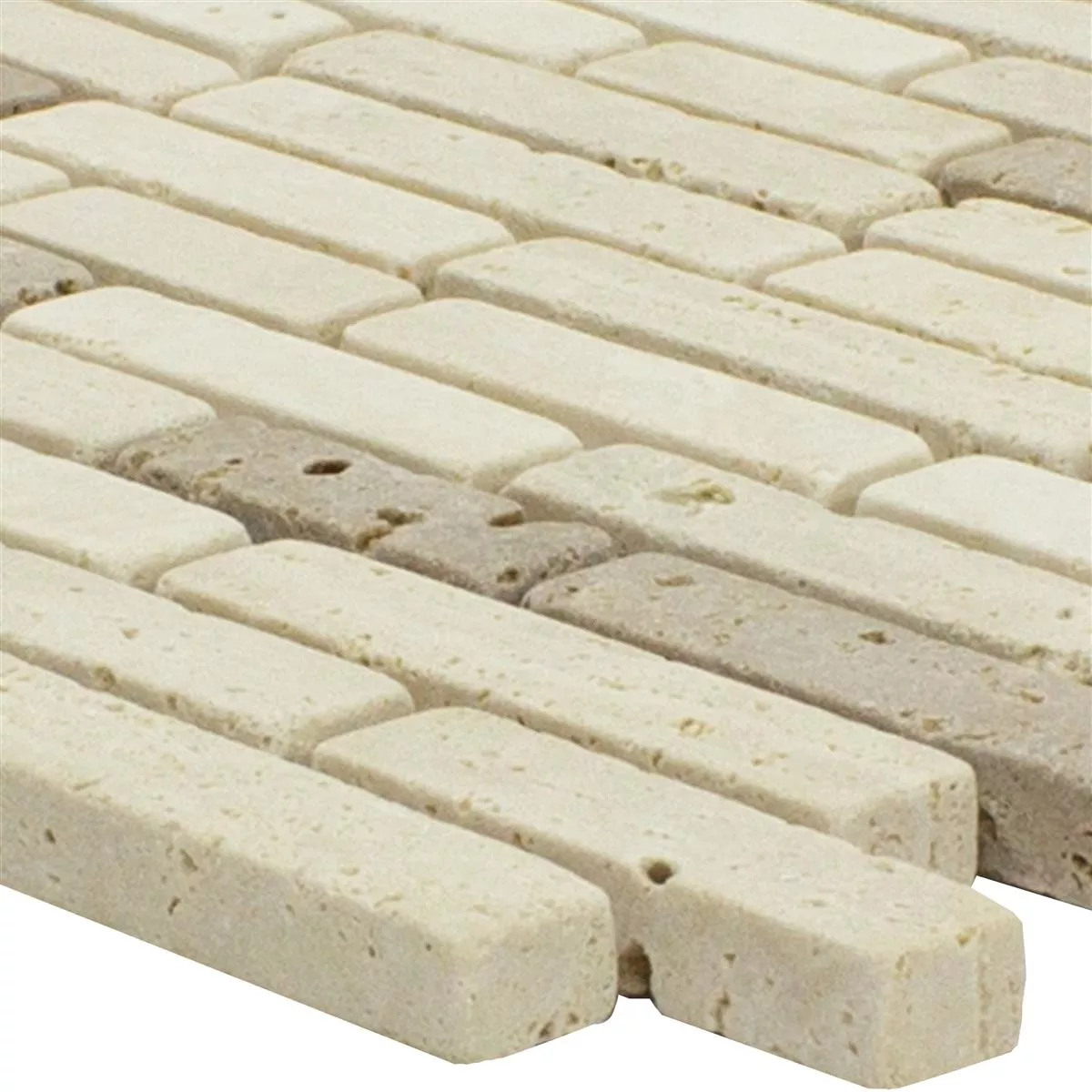 Vzorek Mramor Mozaika Z Přírodního Kamene Dlaždice Tuscania Brick Béžová