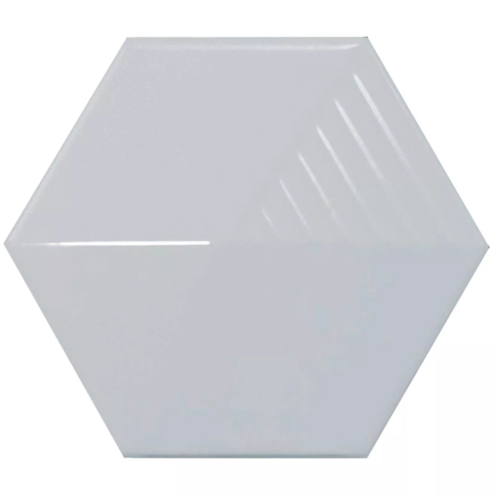Nástěnné Obklady Rockford 3D Šestiúhelník 12,4x10,7cm Světle Modrá