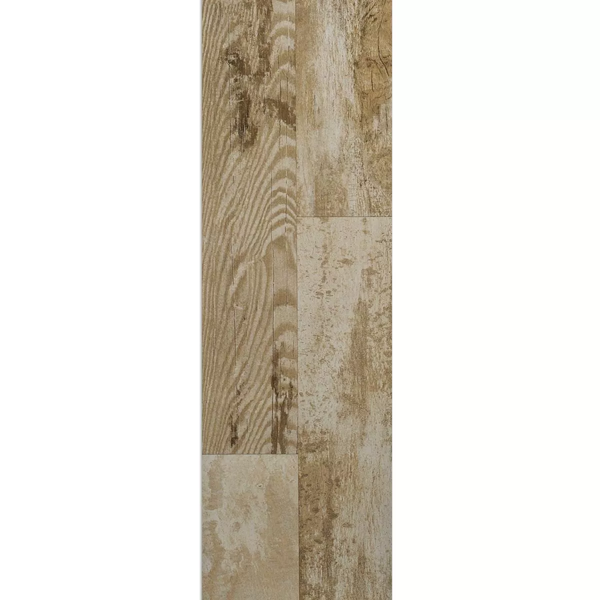 Vzorek Dřevěný Vzhled Podlahové Dlaždice Fortuna Béžová 20x120cm