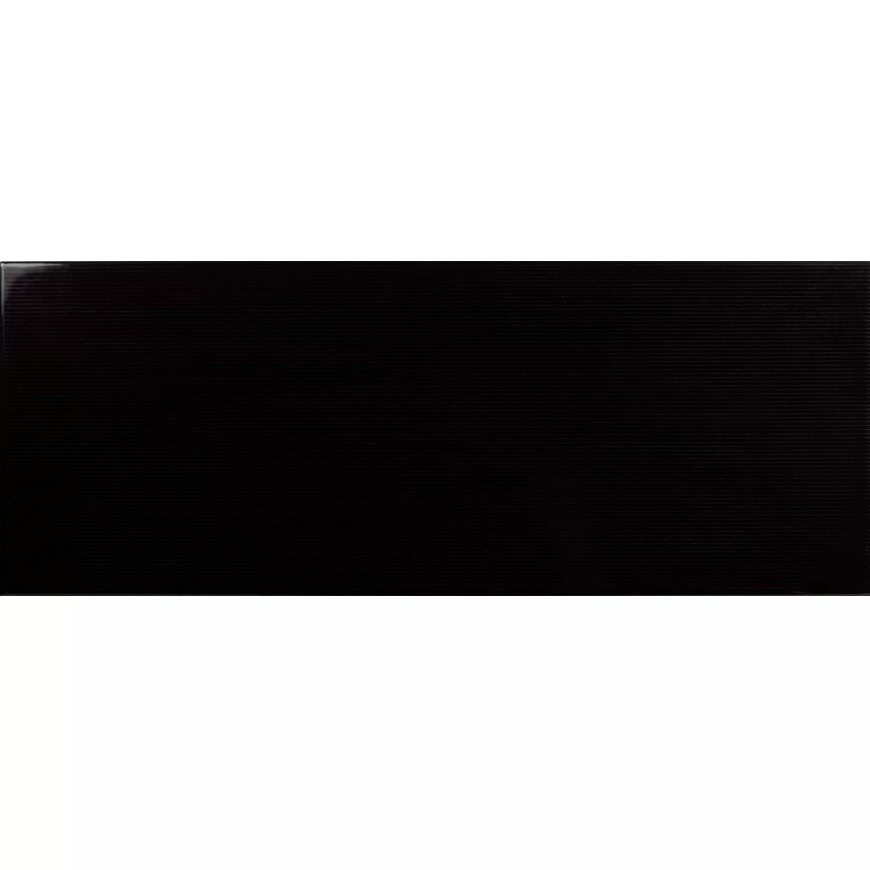 Vzorek Nástěnné Obklady Freiberg Pruhovaný 15x40cm Černá