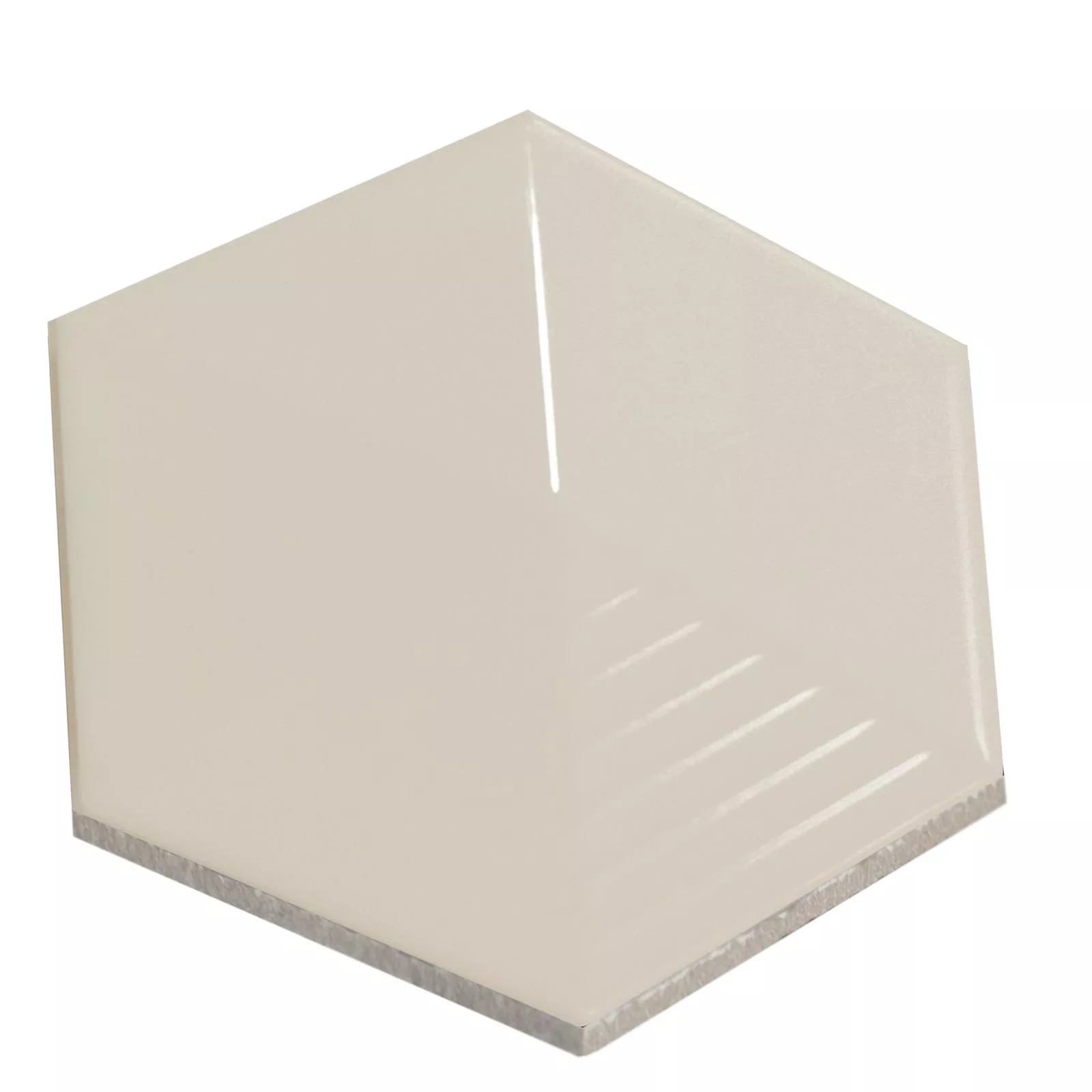 Vzorek Nástěnné Obklady Rockford 3D Šestiúhelník 12,4x10,7cm Béžová