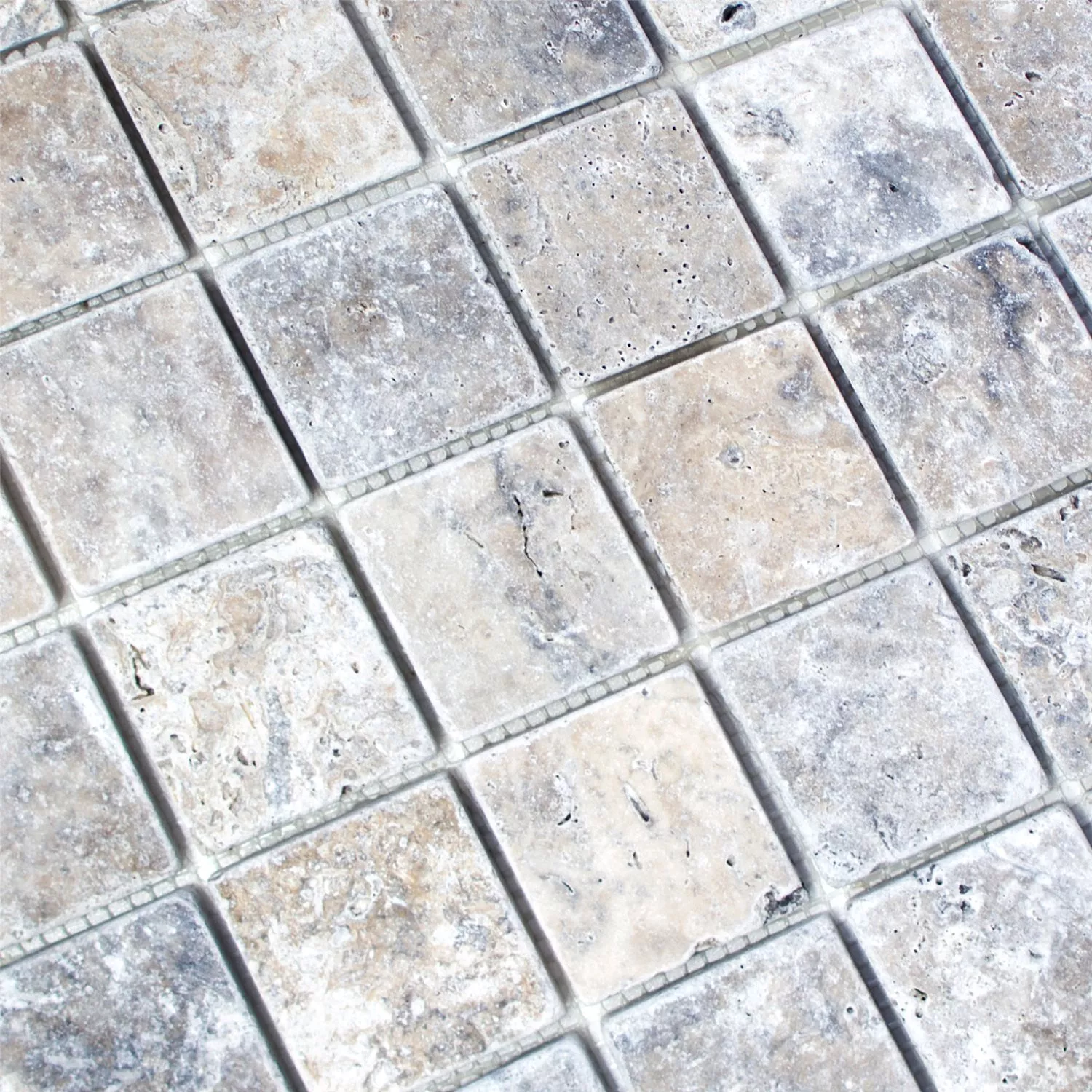 Mozaiková Dlaždice Z Travertinu. Nestor Stříbrná 48