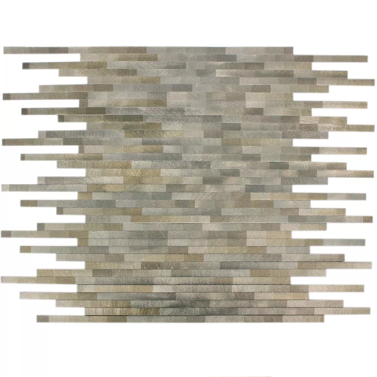 Vzorek Mozaiková Dlaždice Hliník Wishbone Hnědá Béžová