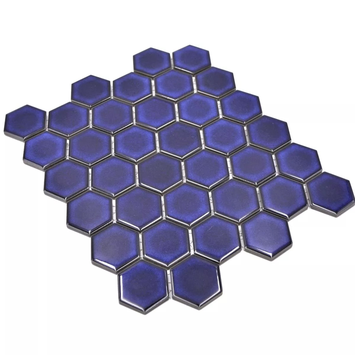 Vzorek z Keramická Mozaika Salomon Šestiúhelník Kobalt Modrá H51