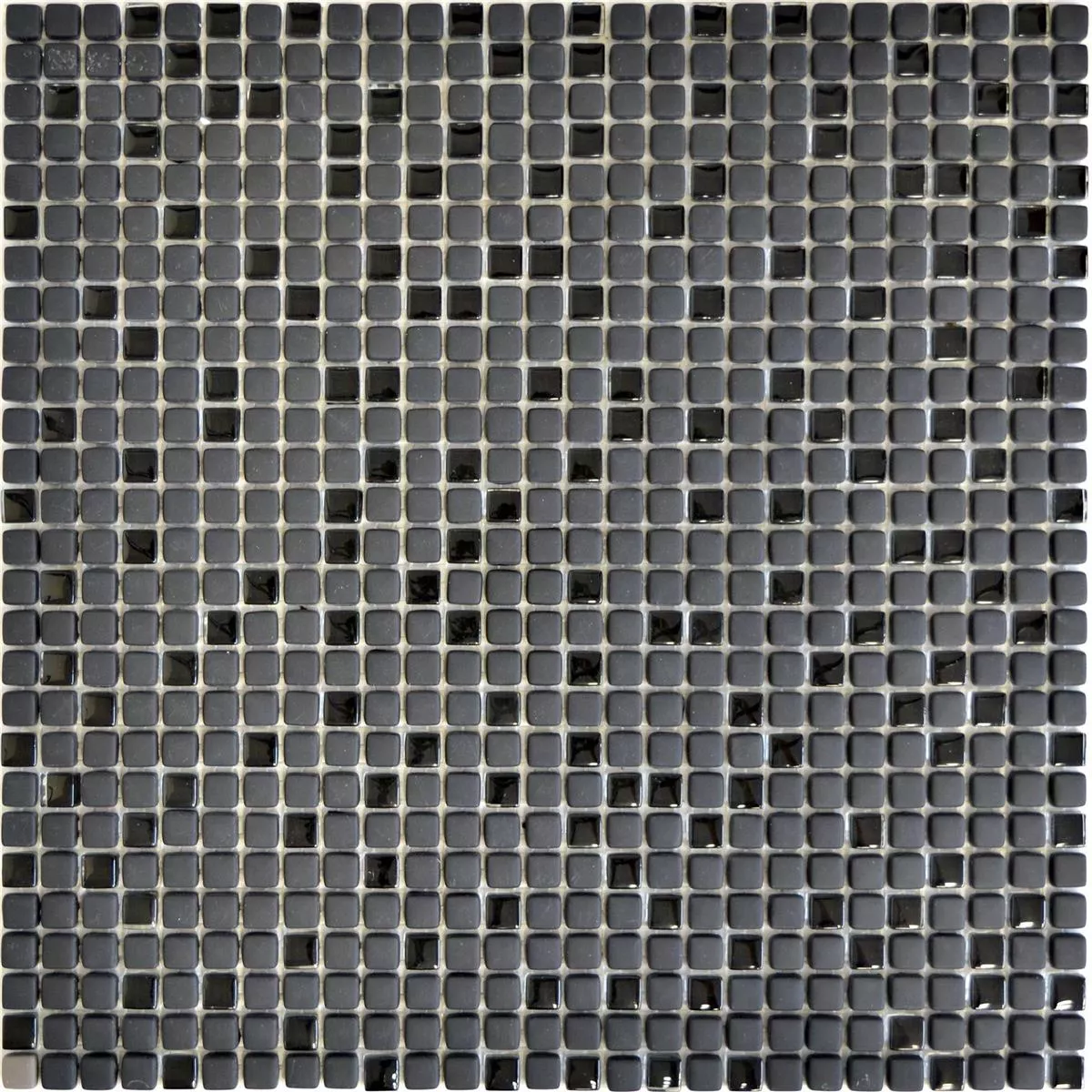 Vzorek Skleněná Mozaika Dlaždice Kassandra Černá Matný