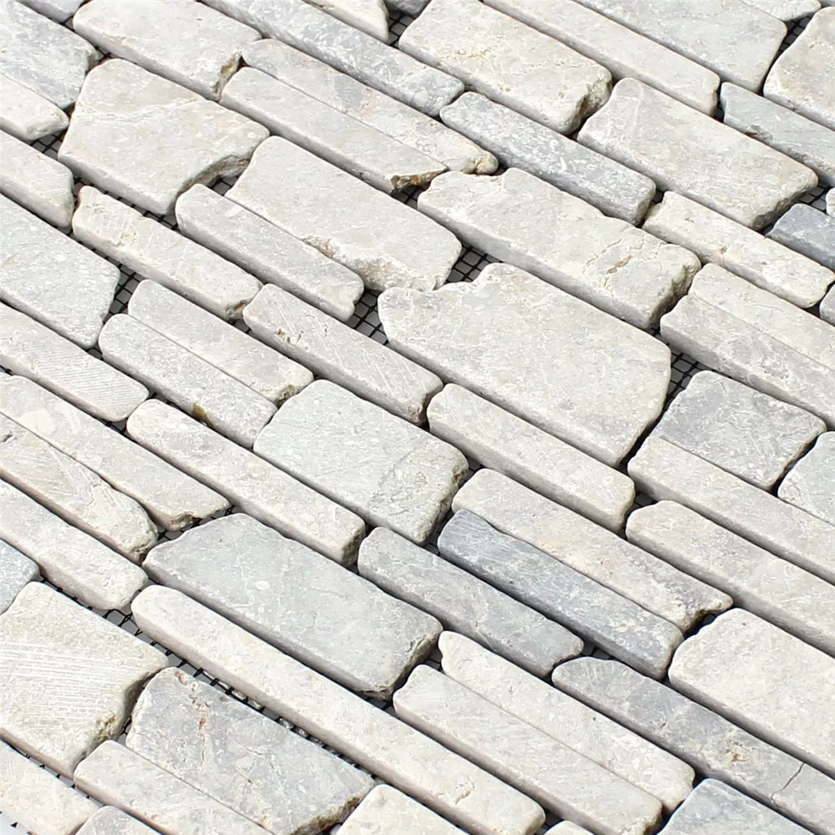 Vzorek Mozaiková Dlaždice Mramor Brick Uni Grey
