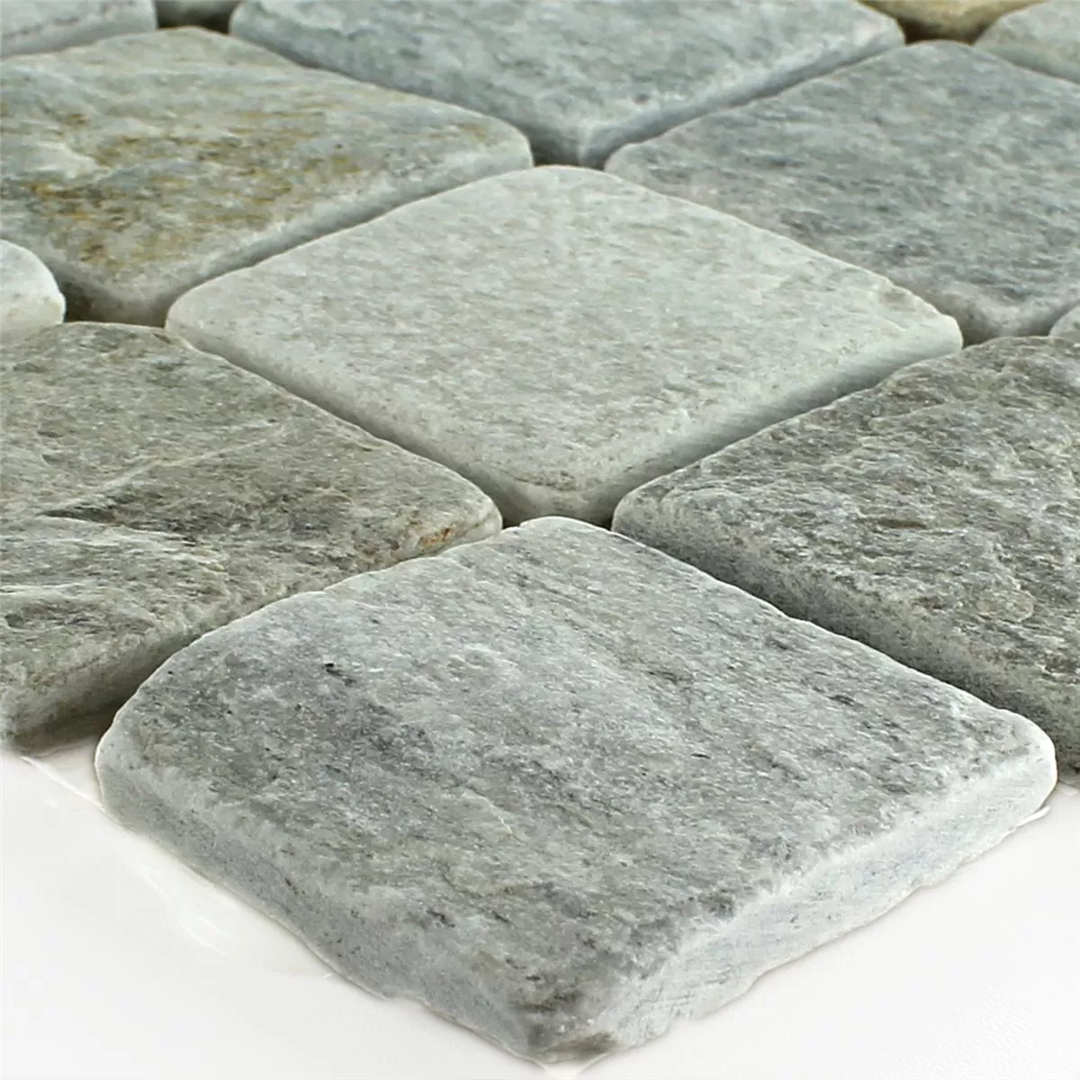 Mozaiková Dlaždice Křemenec Béžová Šedá 48x48mm Mozaiková Dlaždice Křemenec Béžová Šedá 48x48mm