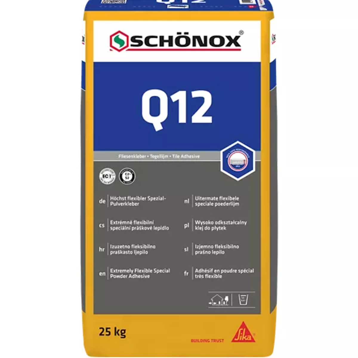 Lepidlo na obklady Schönox Q12 speciální práškové lepidlo 25 kg Lepidlo na obklady Schönox Q12 speciální práškové lepidlo 25 kg