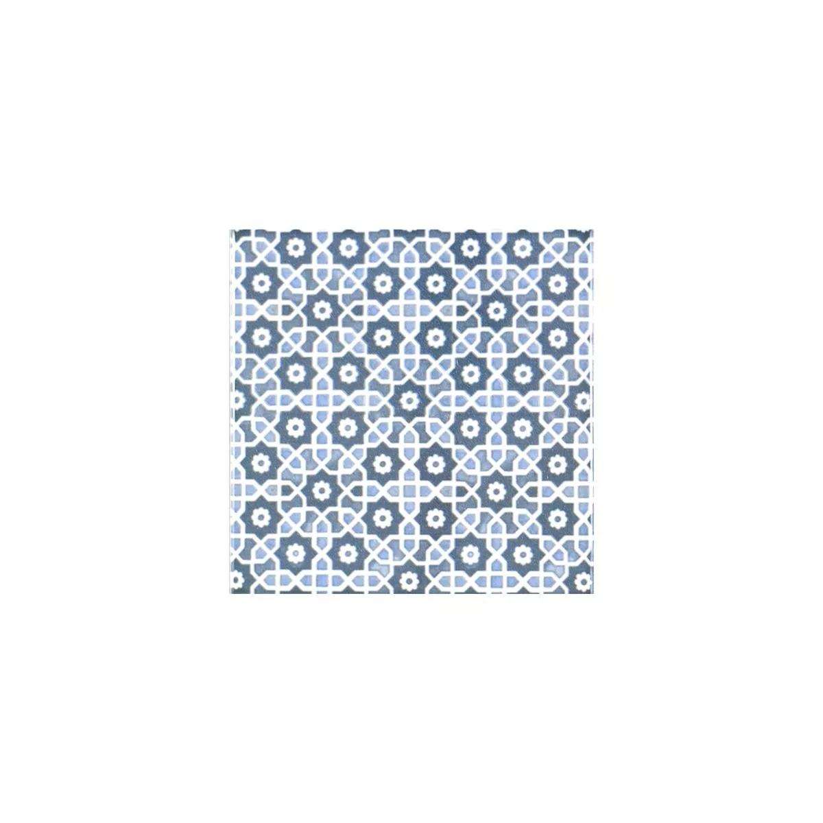 Vzorek Keramika Mozaiková Dlaždice Daymion Retro Vzhled Modrá 