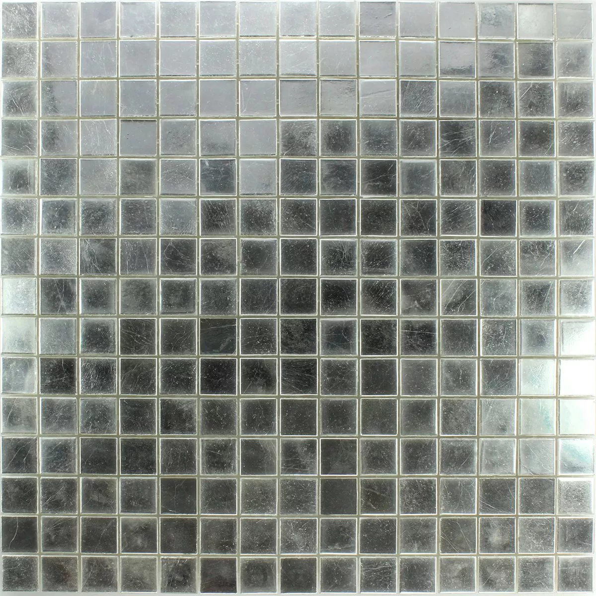 Mozaiková Dlaždice Trend-Vi Sklo Bílá Zlatá 24 Karát 1x1cm