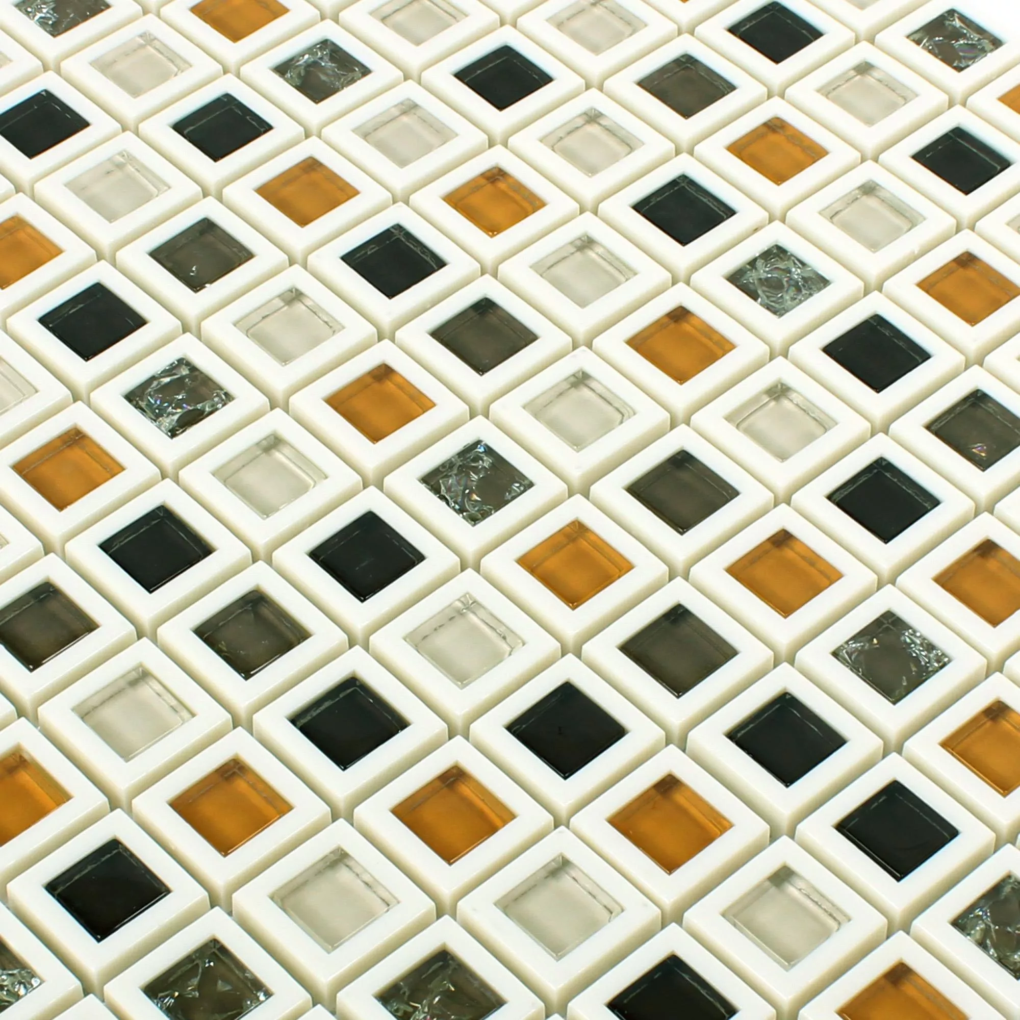 Sklo Plast Mozaika Anatolia Hnědá
