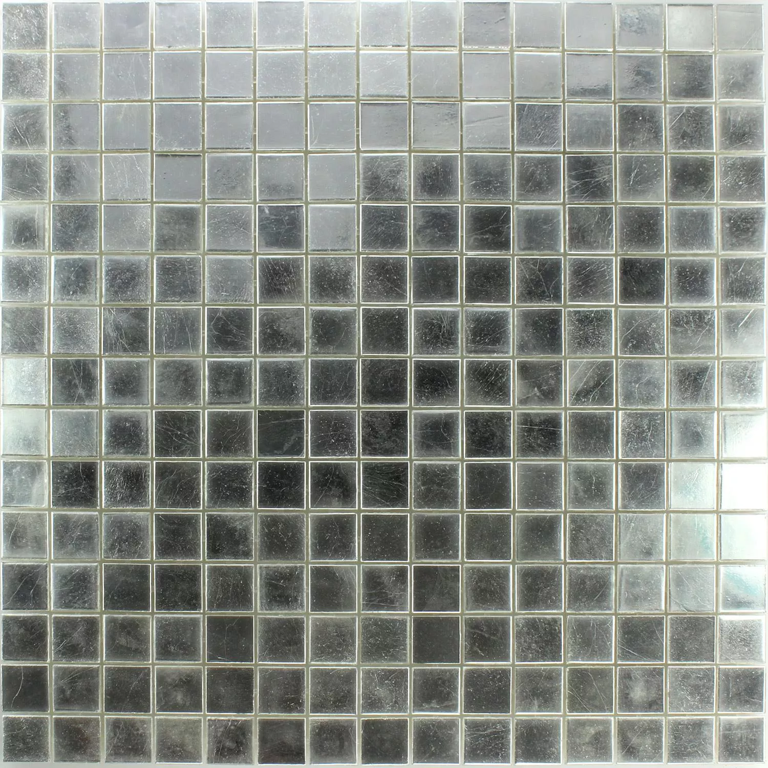 Mozaiková Dlaždice Trend-Vi Sklo Bílá Zlatá 24 Karát 2x2cm