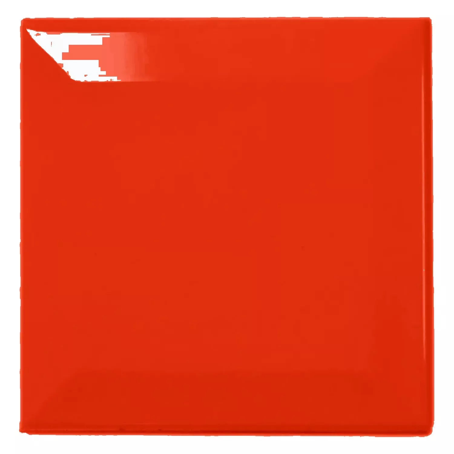 Dlaždice metra Červená Lesklá 10x10 cm Fazeta Catarina Rojo