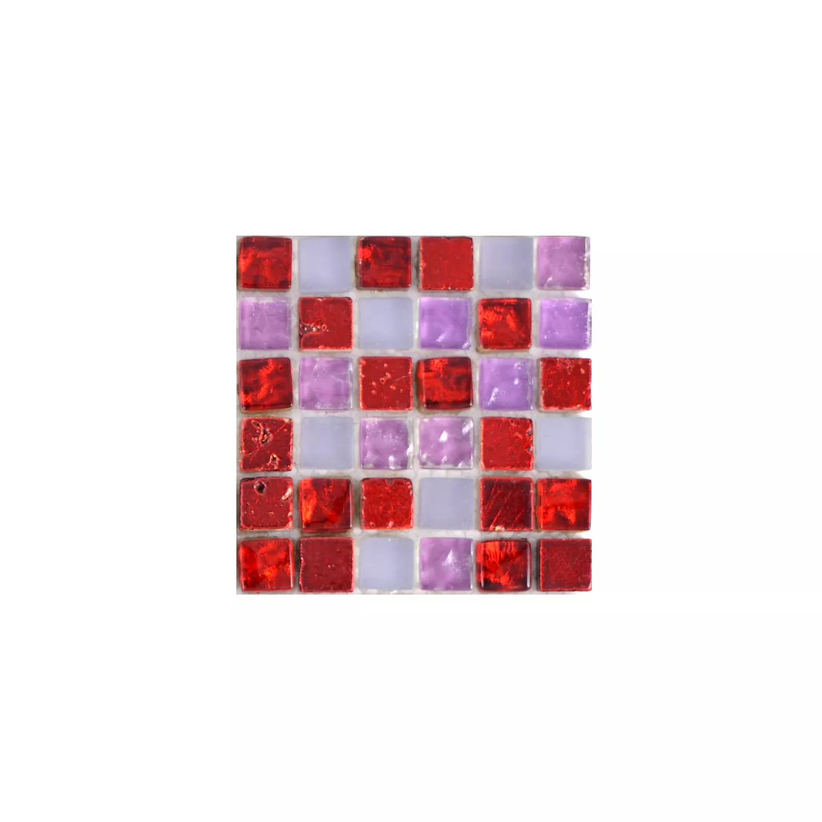 Vzorek Skleněná Mozaika Dlaždice Z Přírodního Kamene Cleopatra Růžová Pink Červená Bílá