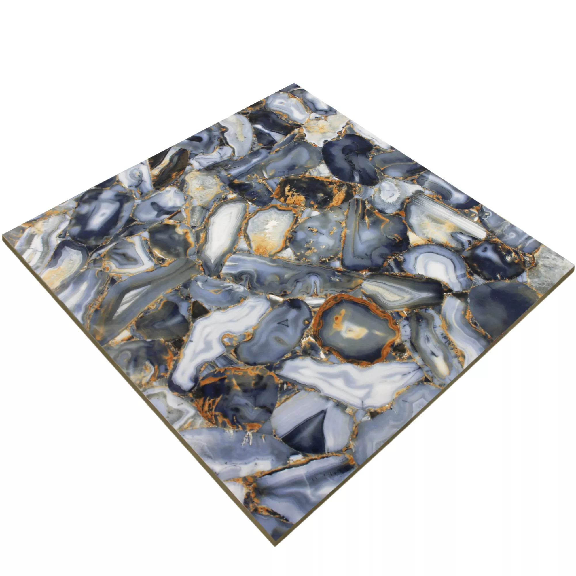 Vzorek Podlahová Dlaždice Wilson Leštěná Modrá 60x60cm