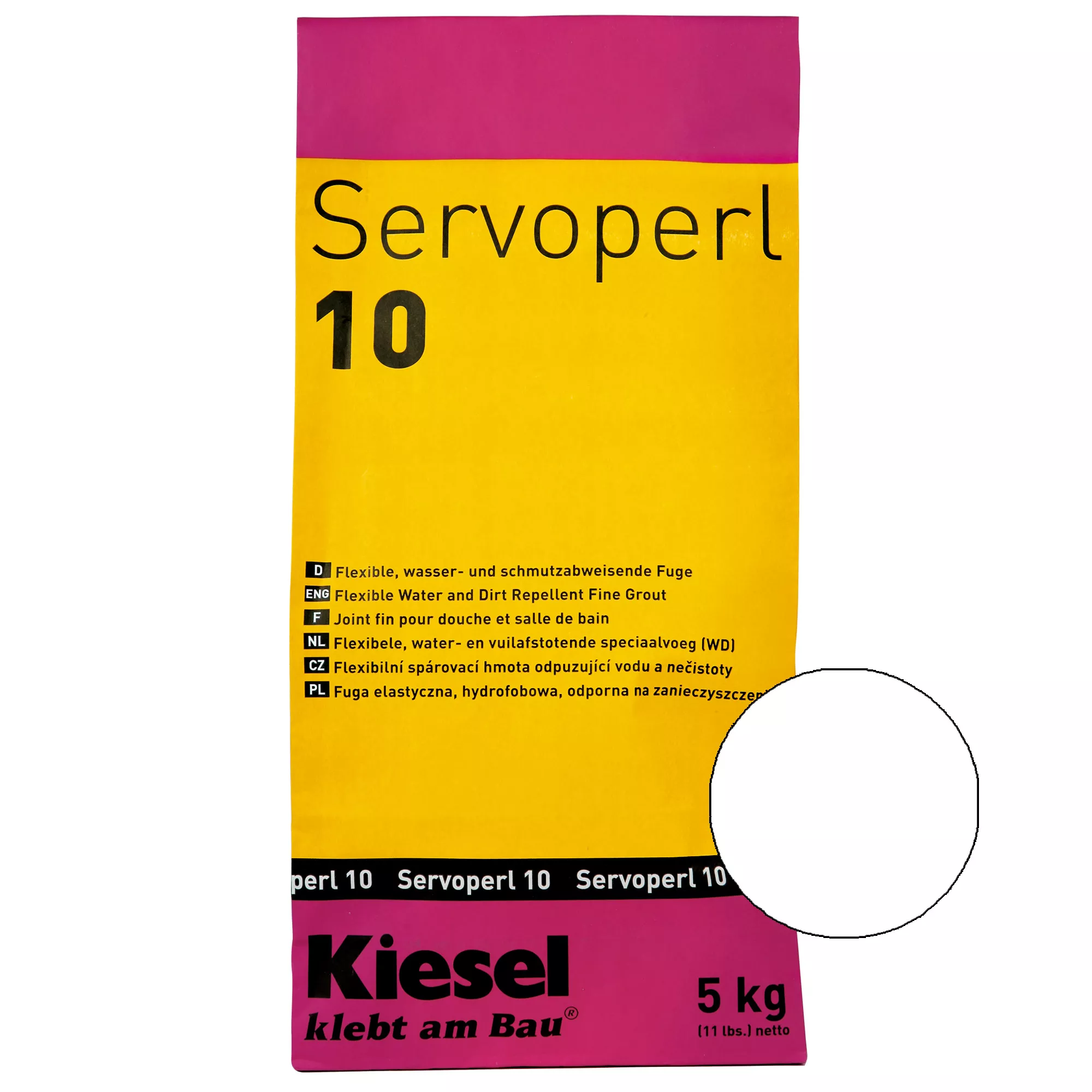 Kiesel Servoperl 10 - Pružný Cementový Spoj (5KG Edelweiss)