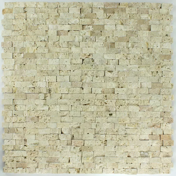 Mozaiková Dlaždice Mramor Obkladové Desky Brickstones Béžová