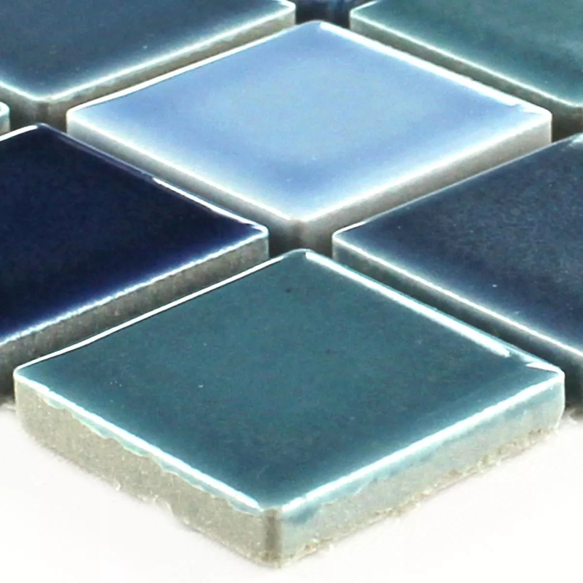 Vzorek Mozaiková Dlaždice Keramika Bodaway Modrá Mix Lesklá