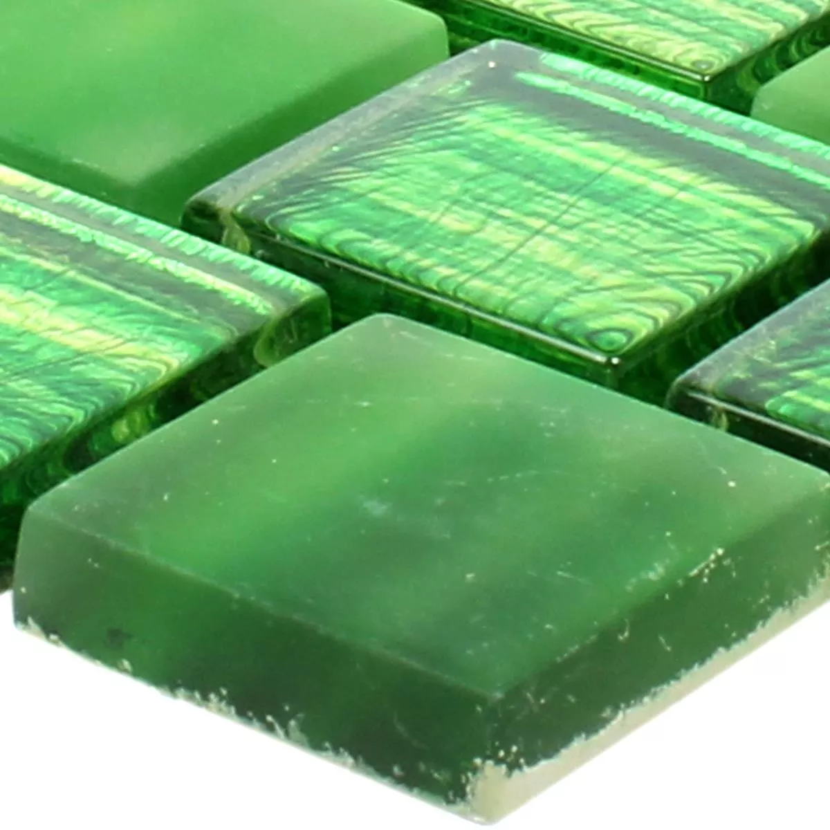 Vzorek Skleněná Mozaika Dlaždice Lanzarote Zelená