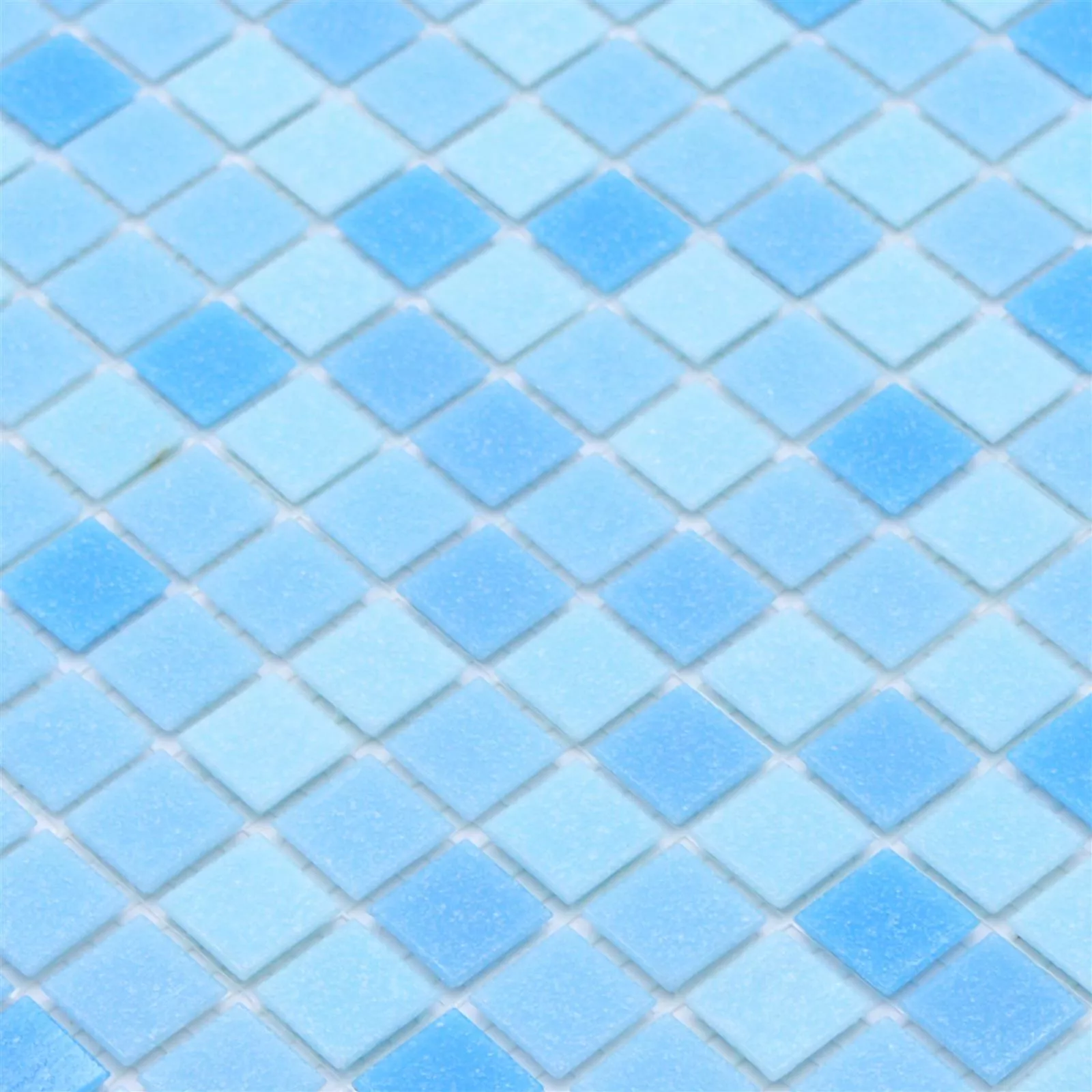 Vzorek Plavecký Bazén Mozaika North Sea Světle Modrá Mix