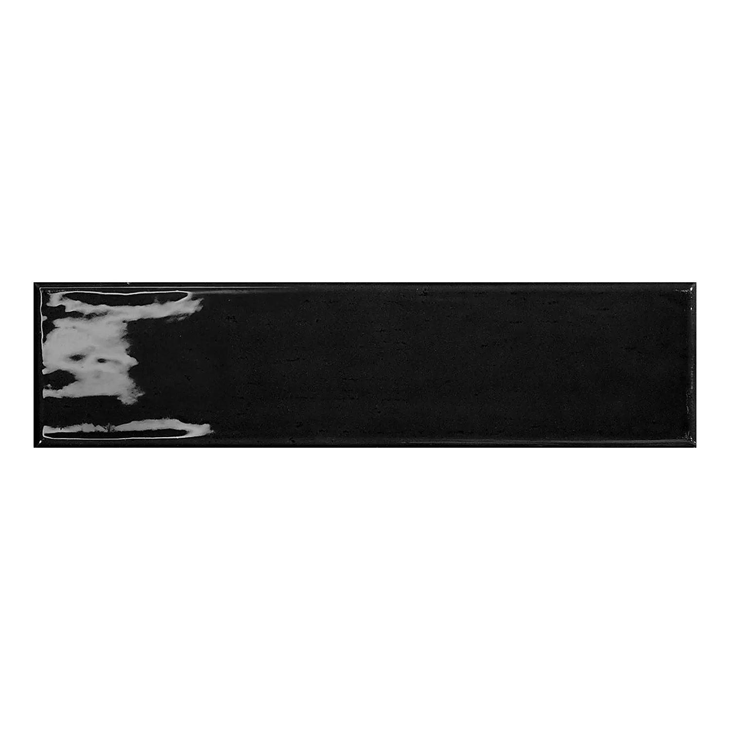 Capena Černá Lesklá Rustikální 7,5x30 cm Negro