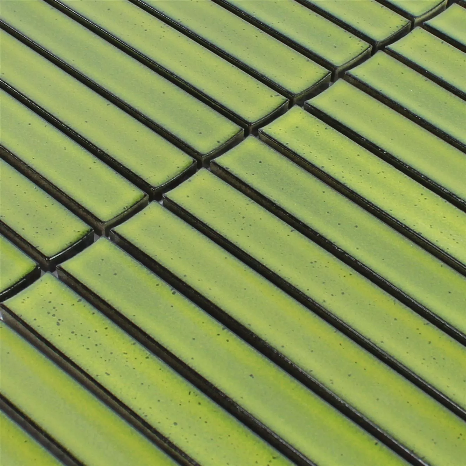 Vzorek Keramická Mozaika Dlaždice Hůlky Ontario Zelená