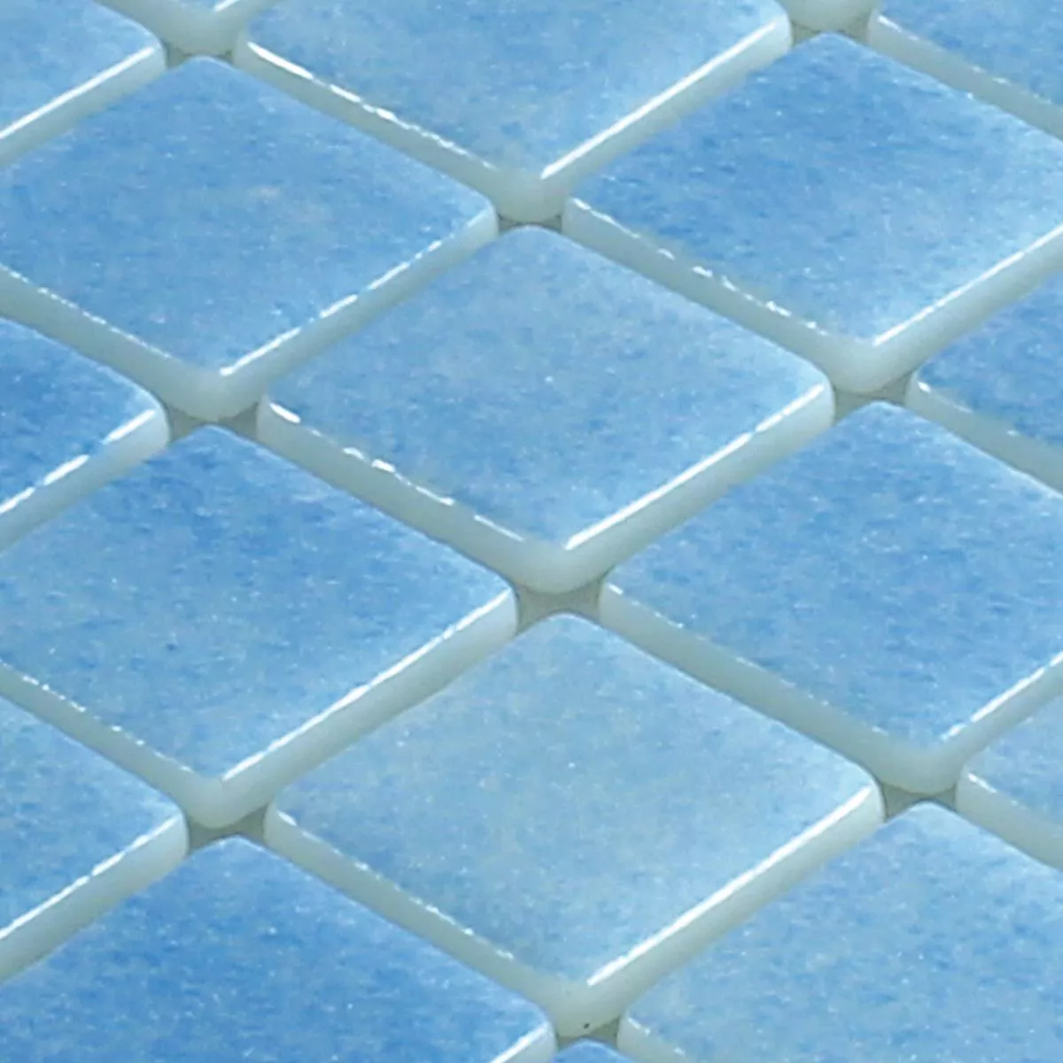 Vzorek Sklo Plavecký Bazén Mozaika Antonio Světle Modrá