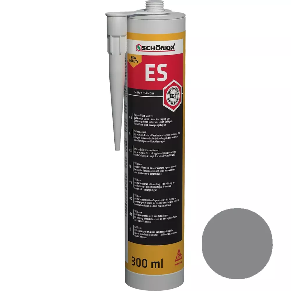 Silikonový tmel na spáry Schönox ES Platinum Grey (300ml)