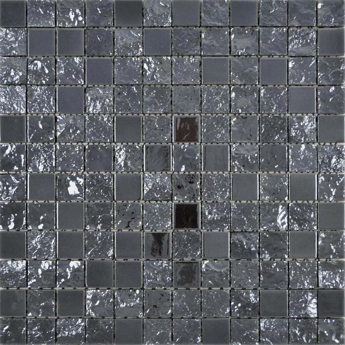 Vzorek Keramické Mozaikové Dlaždice Shogun 3D Černá