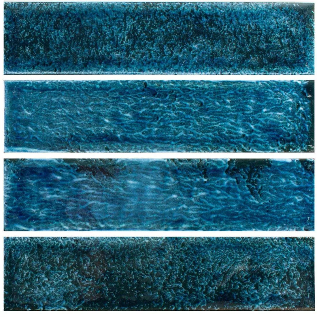 Vzorek Obkladačka Vanroy Zvlněné 6x24cm Modrá