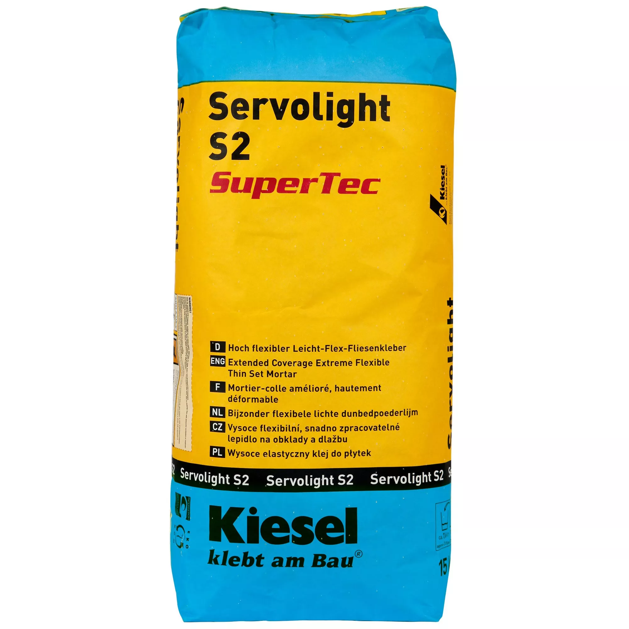Kiesel Servolight S2 SuperTec - Vysoce Flexibilní Lepidlo Na Dlaždice Light-flex (15 KG)