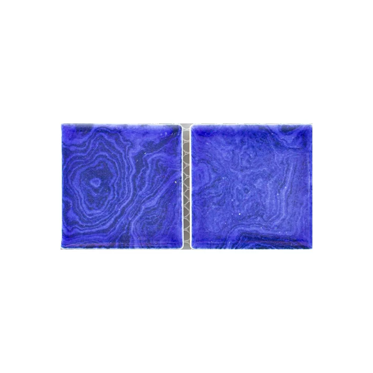 Vzorek Keramika Mozaiková Dlaždice David Námořnická Modrá Uni