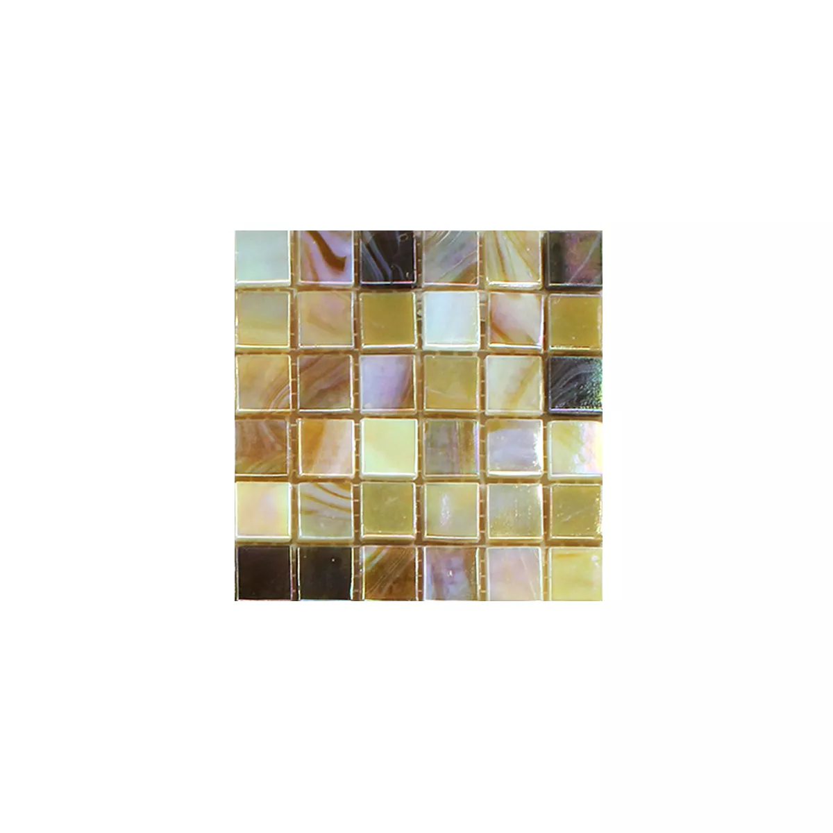 Vzorek Skleněná Mozaika Perleť Mix Pískové Barvy 