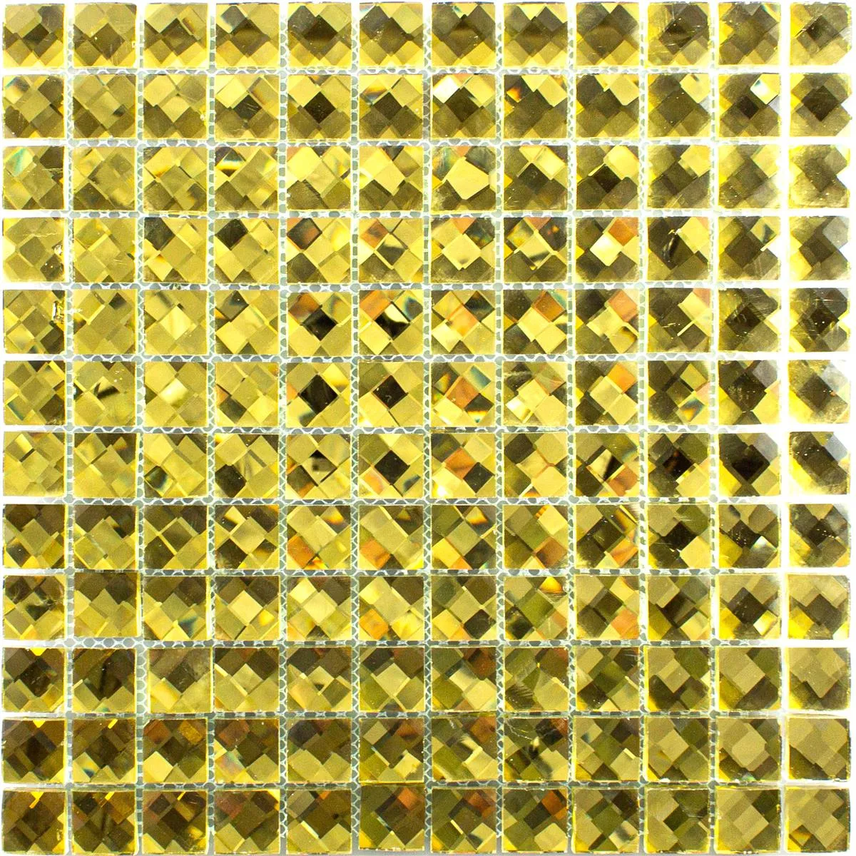 Vzorek Sklo Keramická Mozaika Victoria Zlatá Čtverec 23