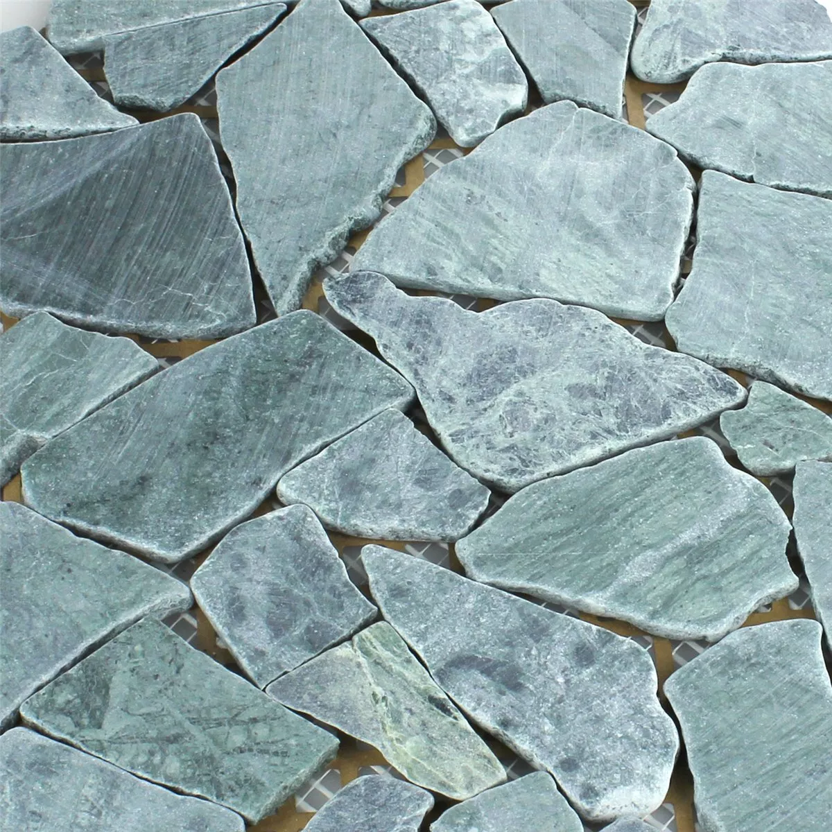 Vzorek Mozaiková Dlaždice Mramorové Úlomky Verde Guatemala