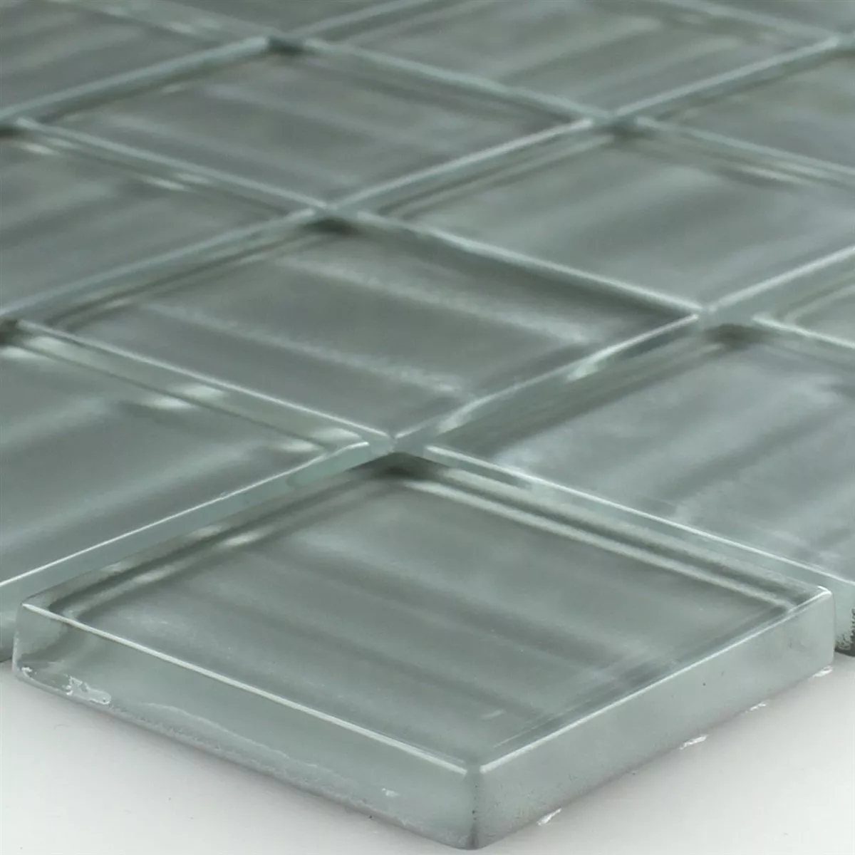 Vzorek Skleněná Mozaika Dlaždice Columbia Šedá Pruhovaný